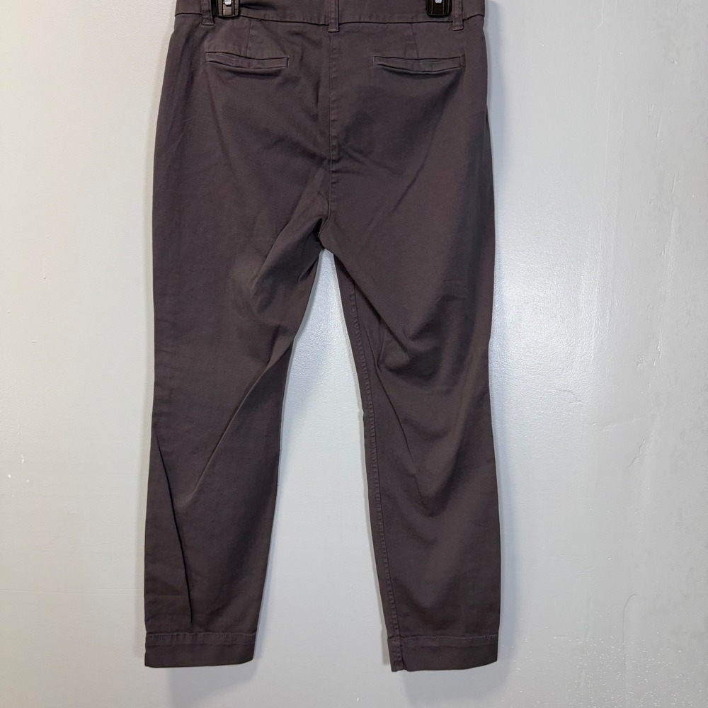 JCrew Cameron Slim Cropped Pant Charcoal Gray Size 8 Business Casual Minimalist - Picture 3 of 6